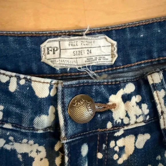 Free People Malaya Bali Flare Jeans Boho Festival Flare size 24 - Picture 3 of 13